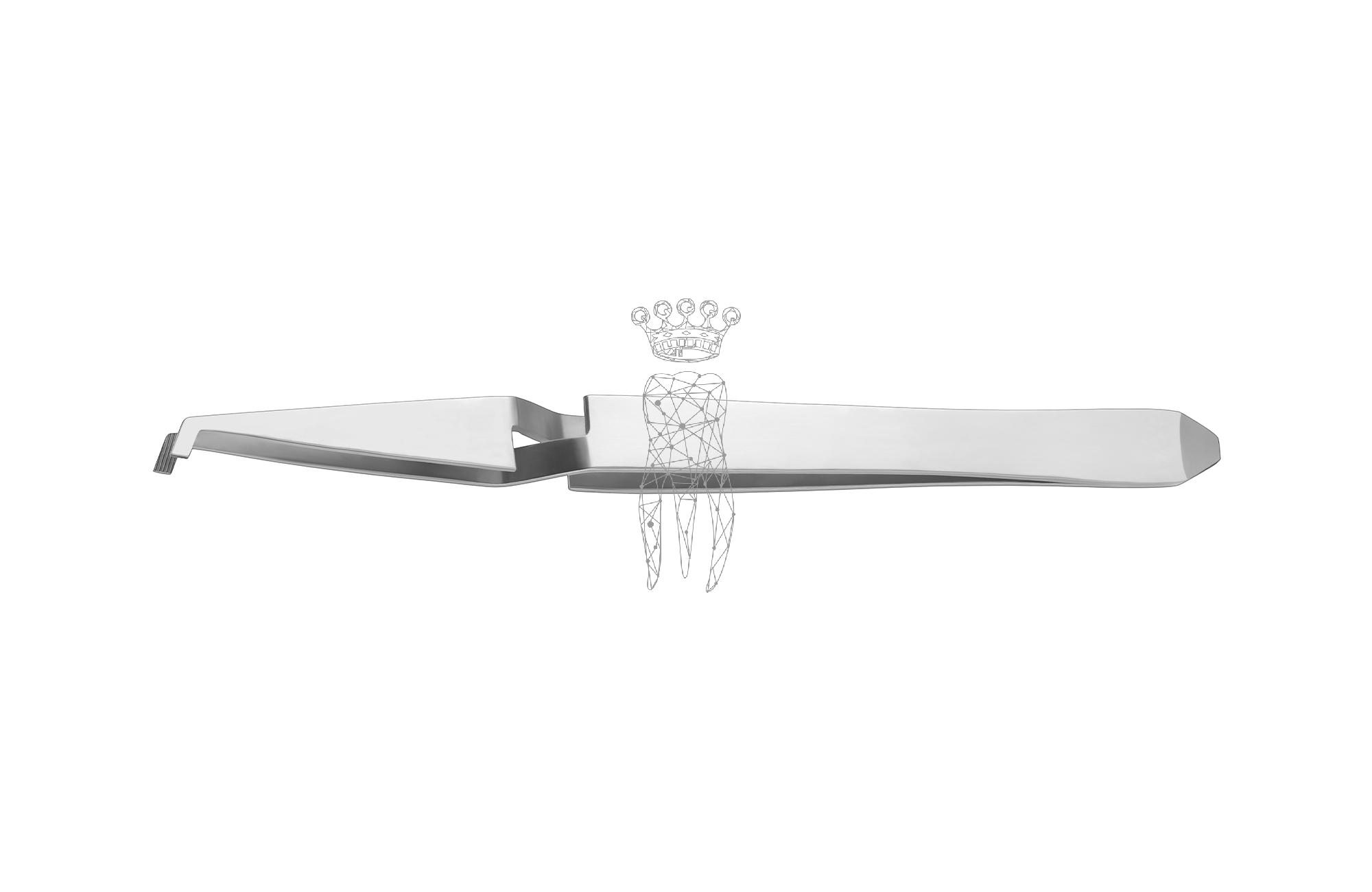 Bracket Platzierpinzette fein Trapezende zum Angulieren