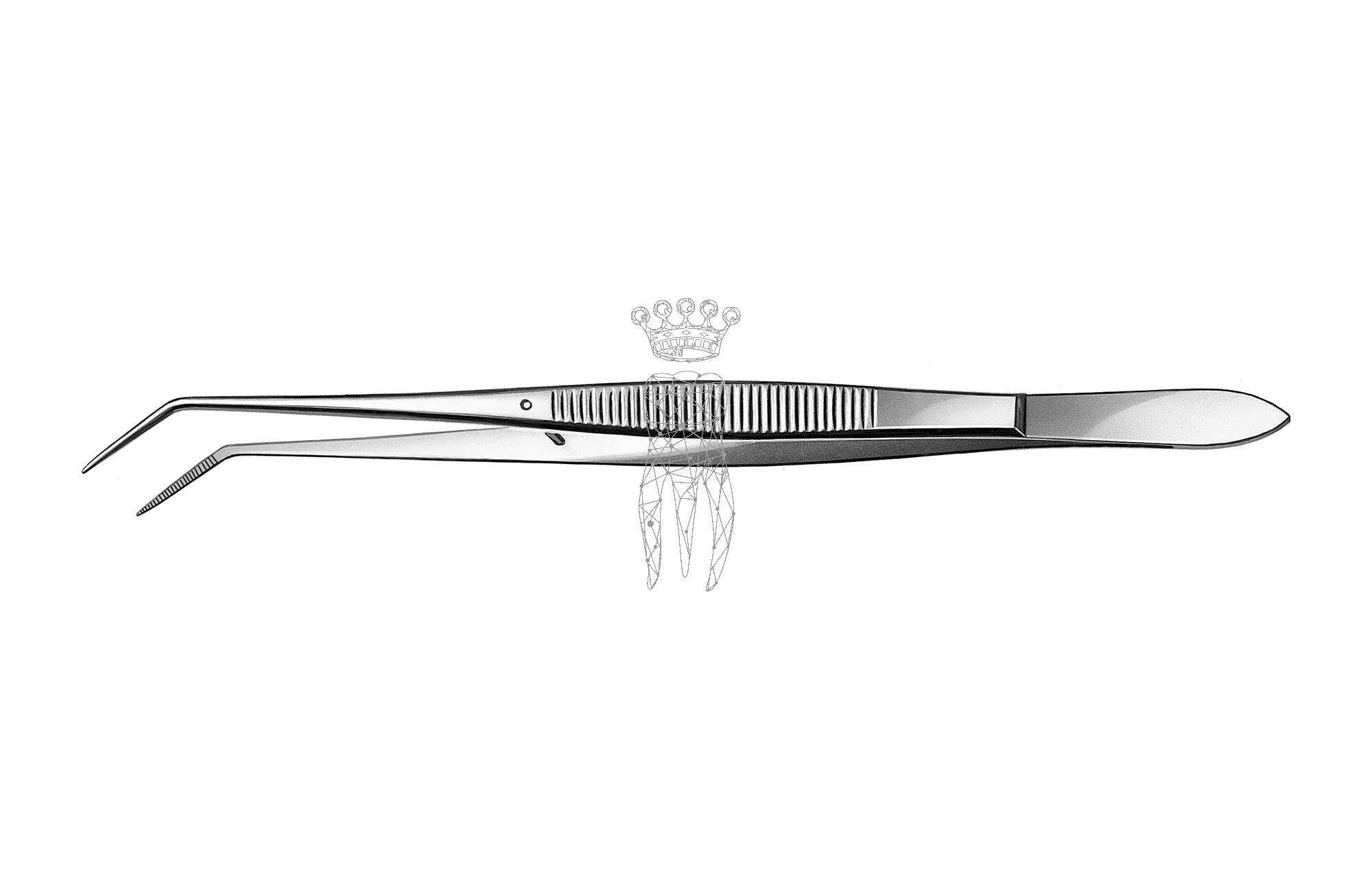 Tweezers serrated
