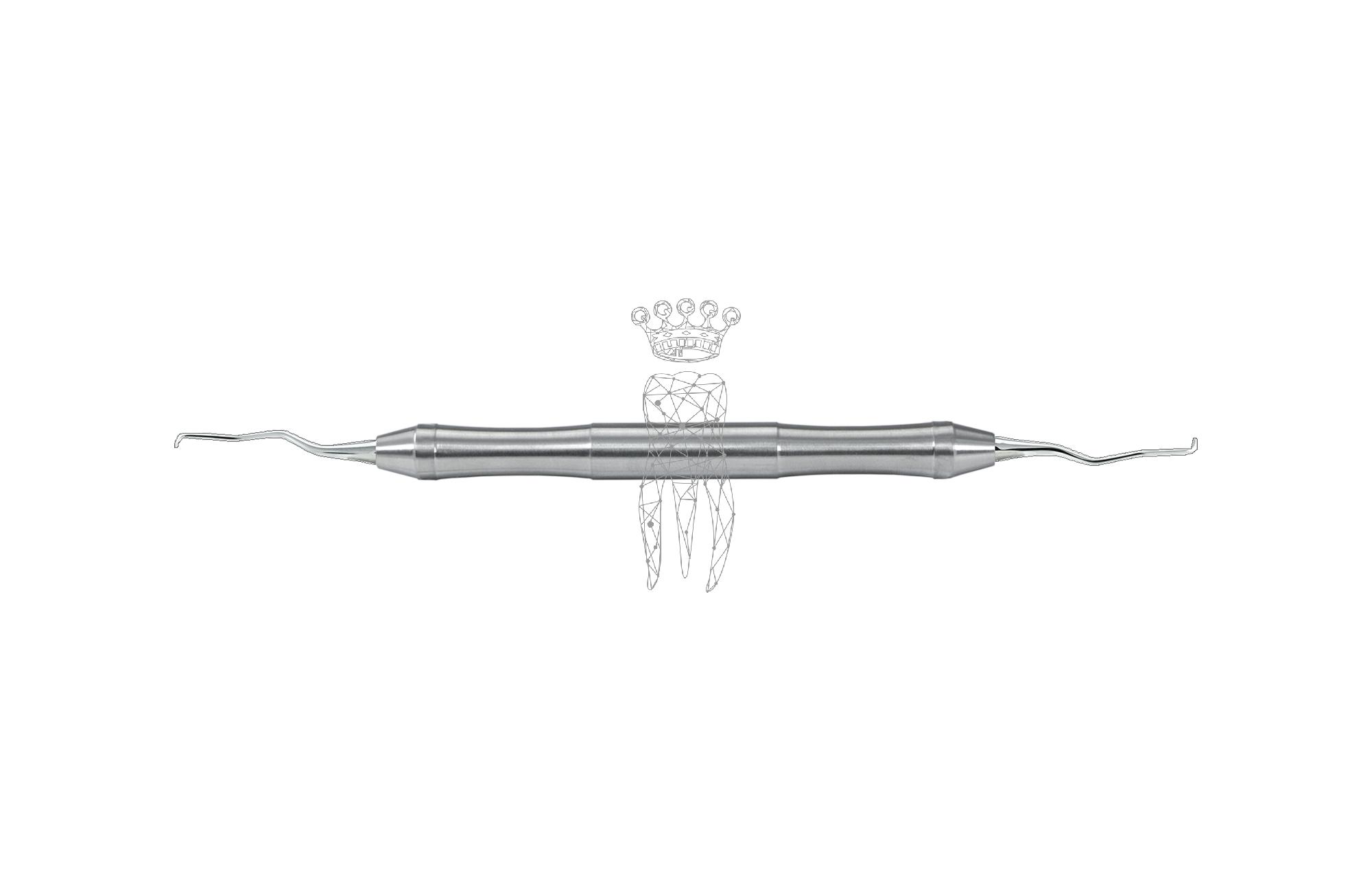 Kürette Gracey Micro-Mini-Five LiquidSteel - Griff 9.5mm hohl leicht