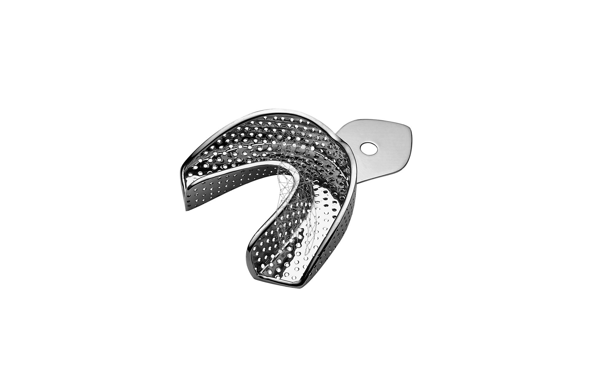 Impression Tray ERGOLOCK perforated Lower-Jaw
