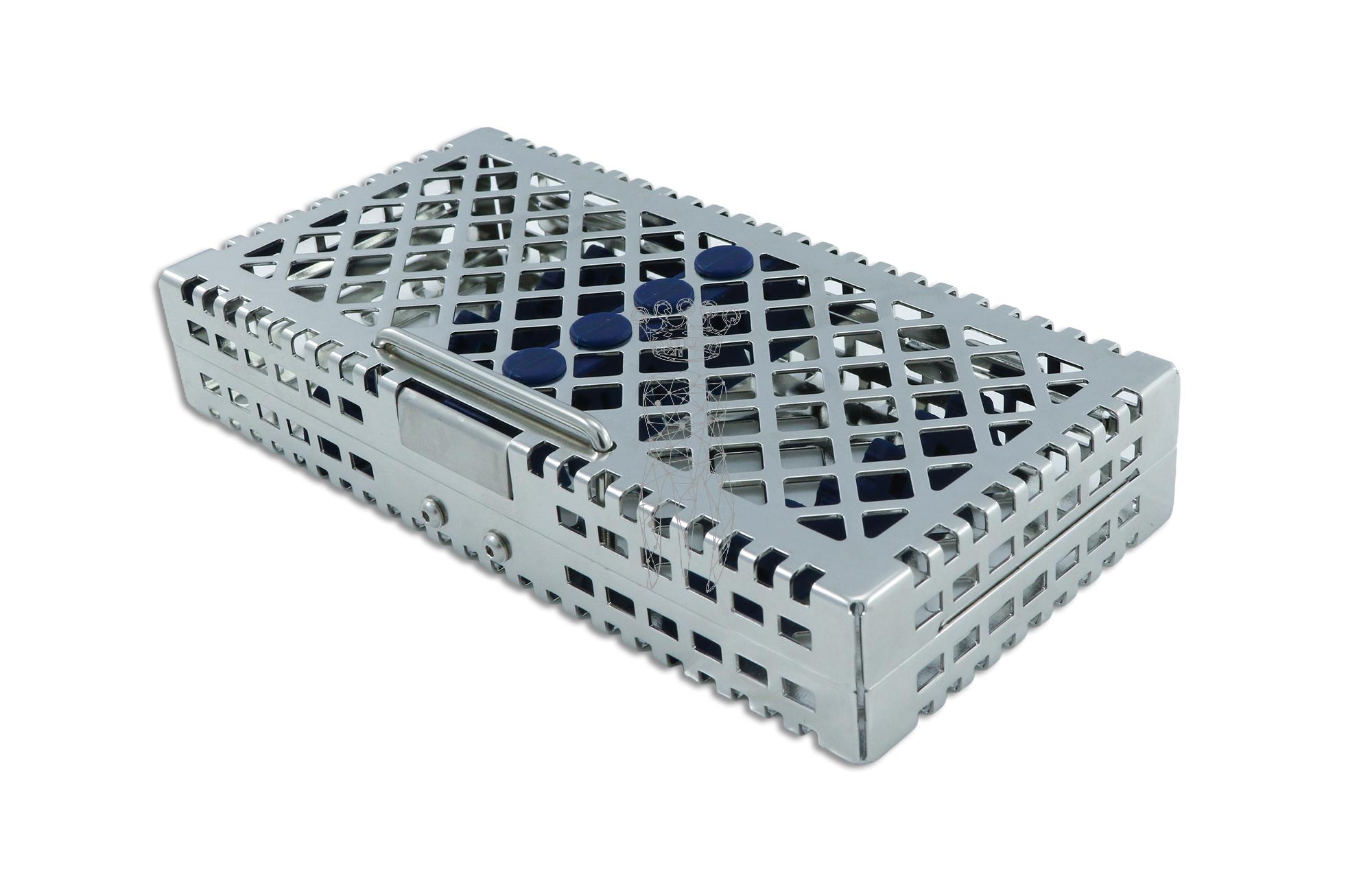 Steri-Wash-Tray 190x92x34mm 6 Instrumente - Silikon blau