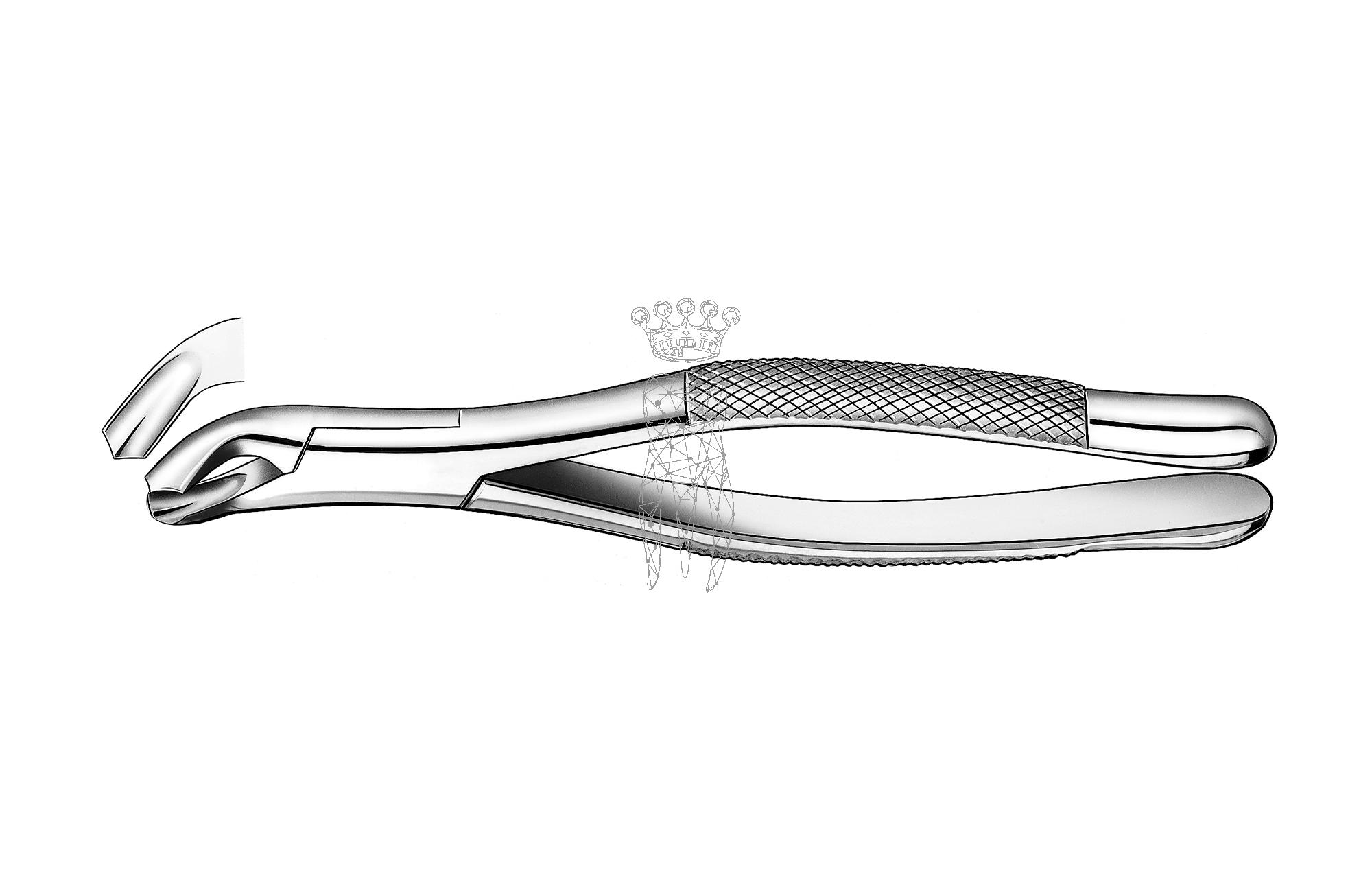 Extracting forceps american pattern Lower-Jaw