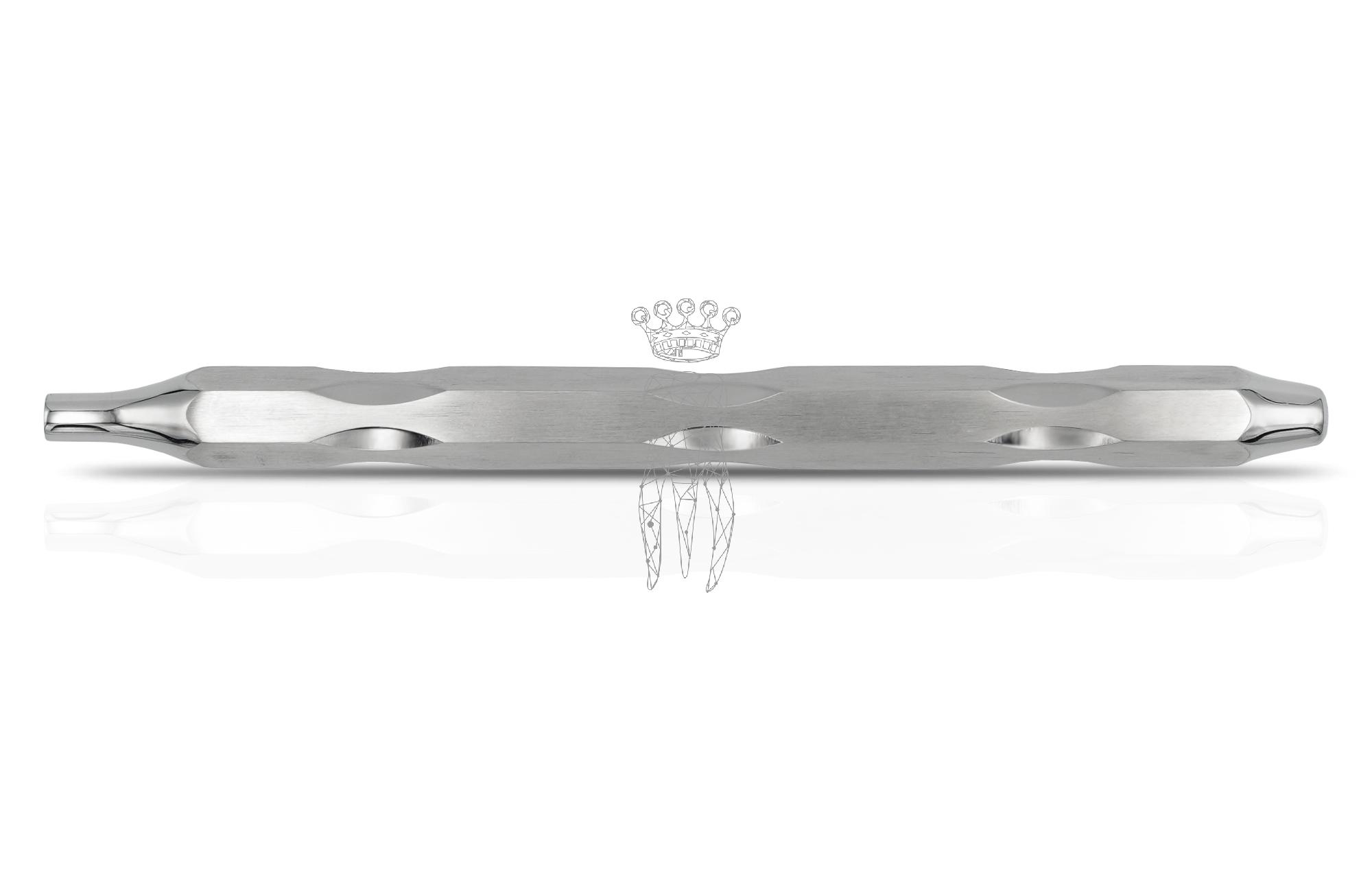 Mundspiegelgriff Ergoform hohl rostfrei 13cm Gewinde M2.5mm