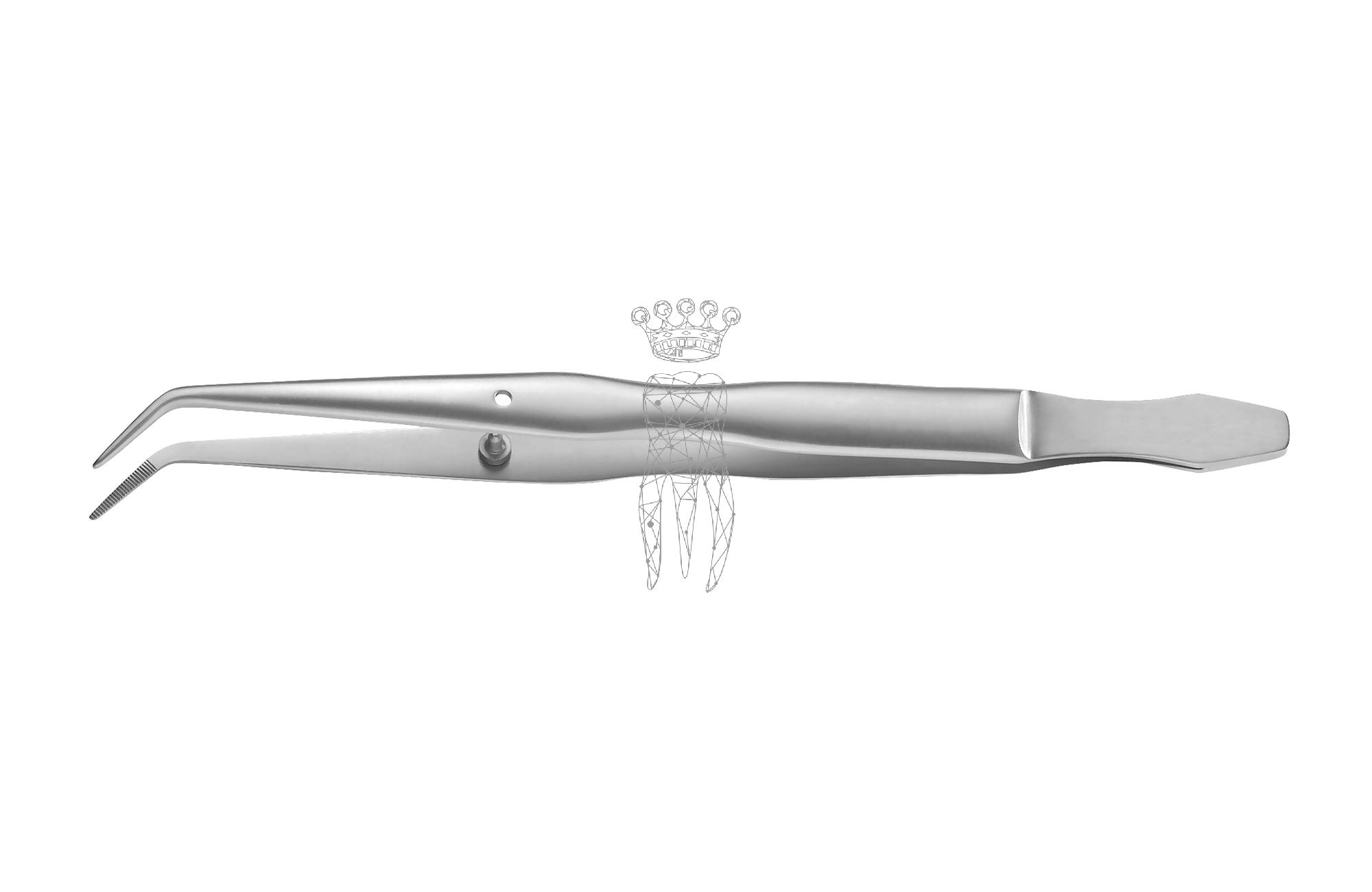 Pinzette College LiquidSteel 15cm kräftiges Modell