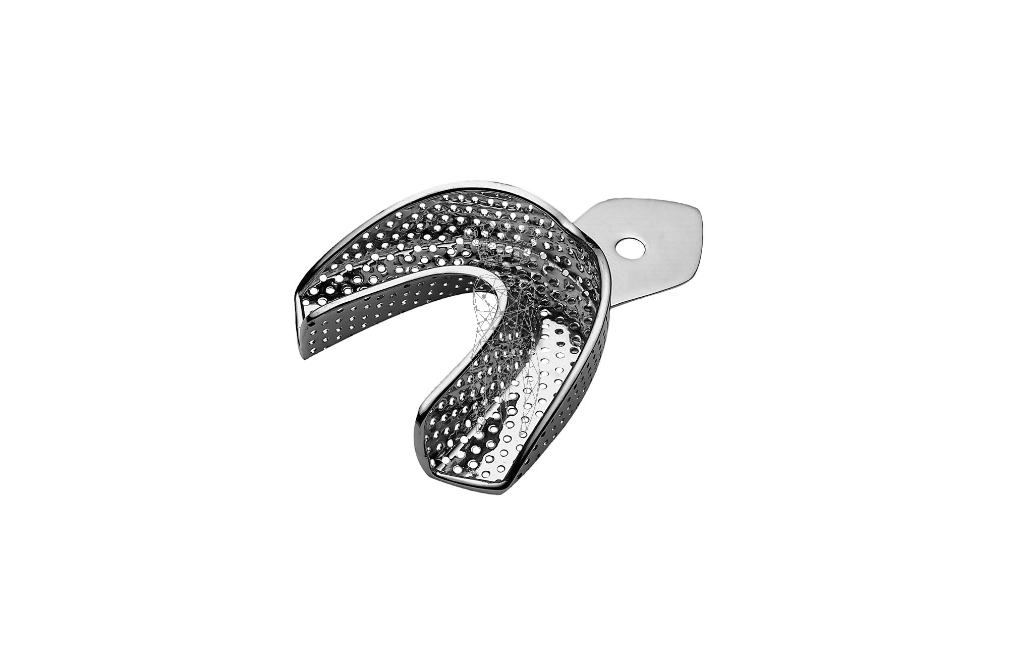 Impression Tray ERGOLOCK perforated Lower-Jaw