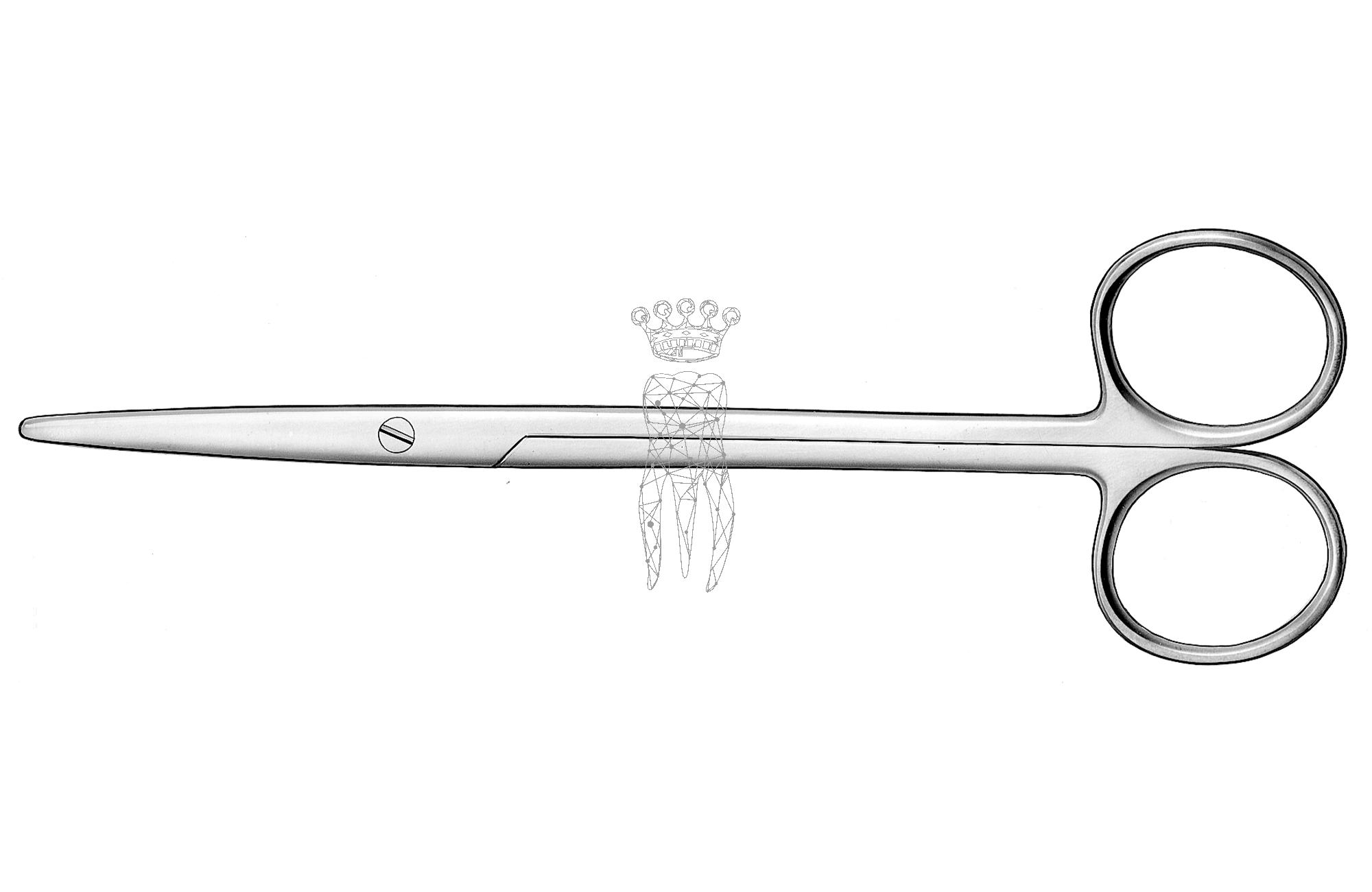 Surgical scissors Metzenbaum straight