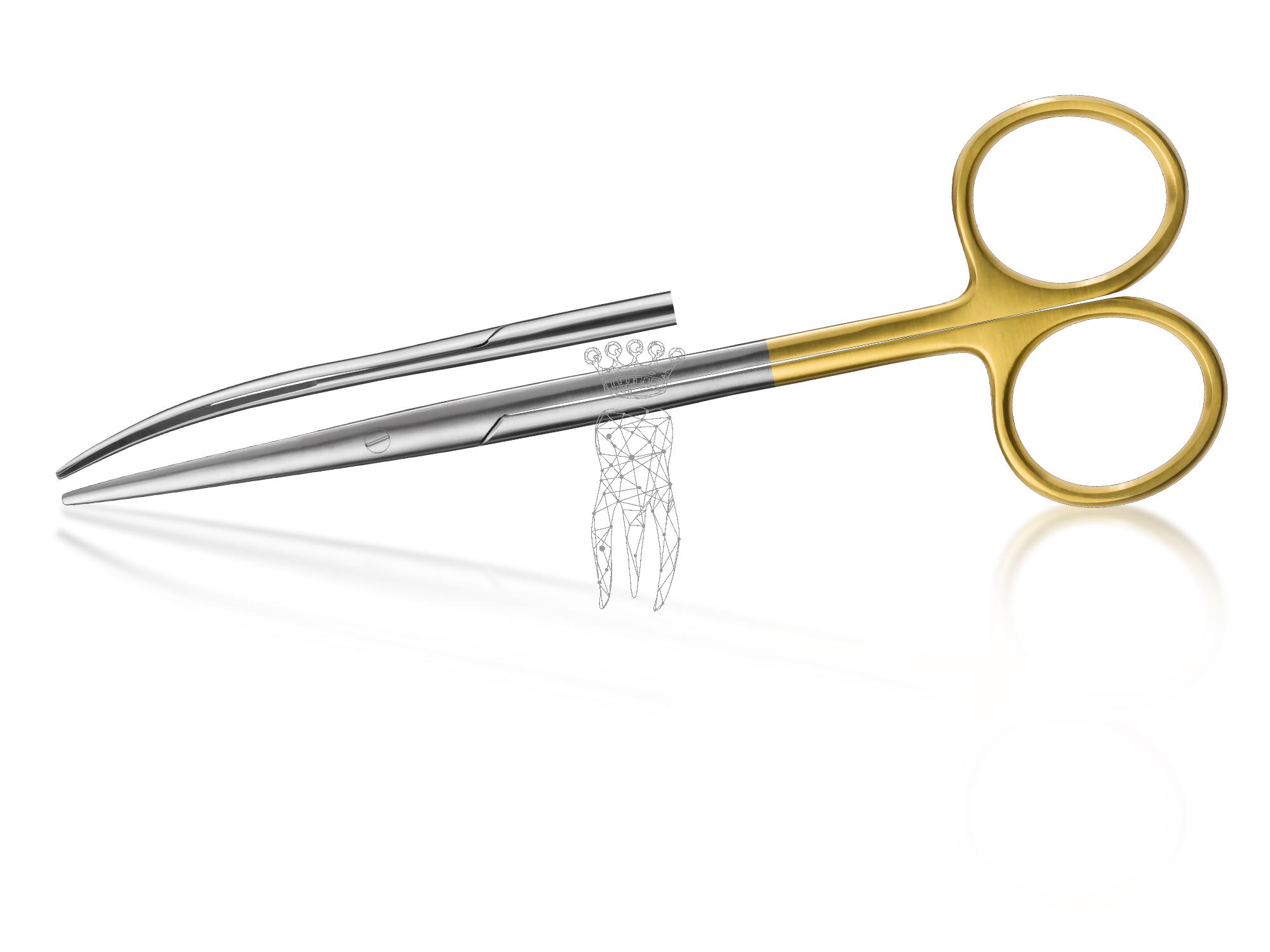 Surgical scissors Metzenbaum TC curved fine 14.5cm