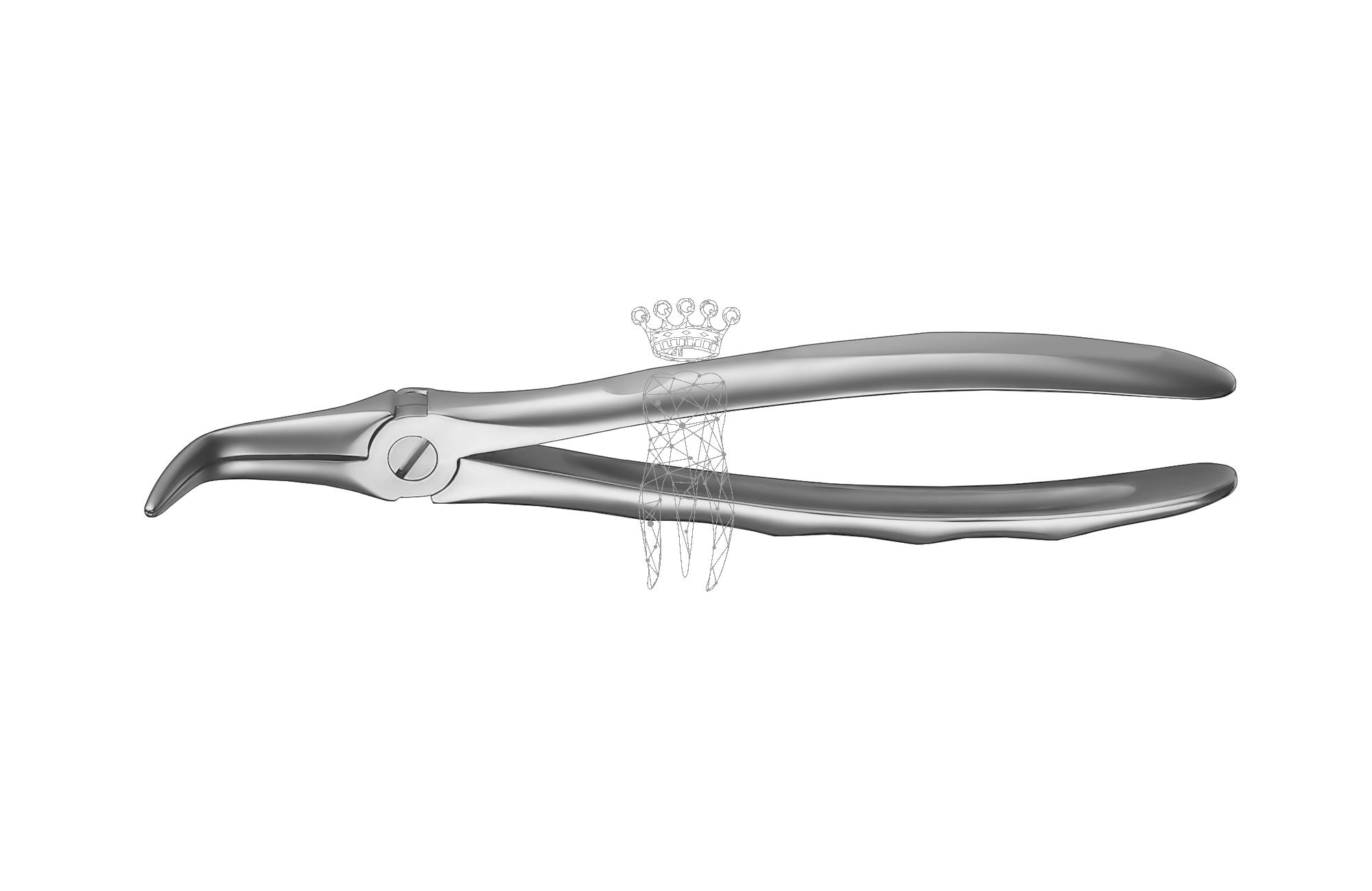 Extracting forceps LiquidSteel Lower-Jaw roots/fragments