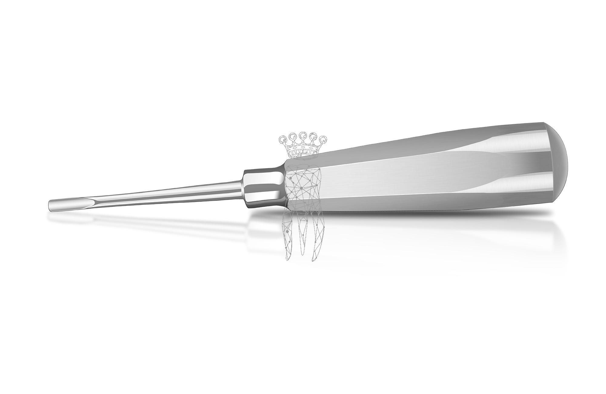 Root elevator straight 4.0mm LiquidSteel