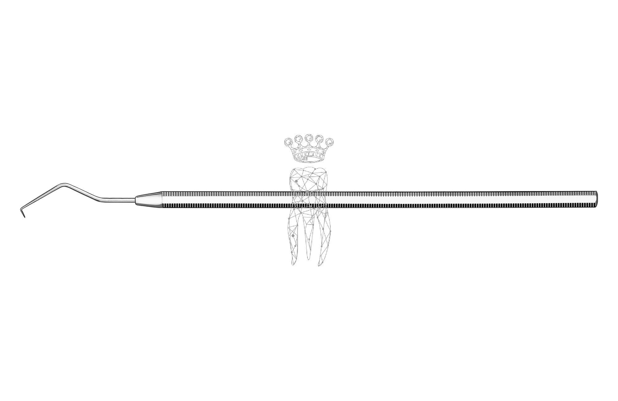 Zahnsonde Häkchen Oktagonal-Griff