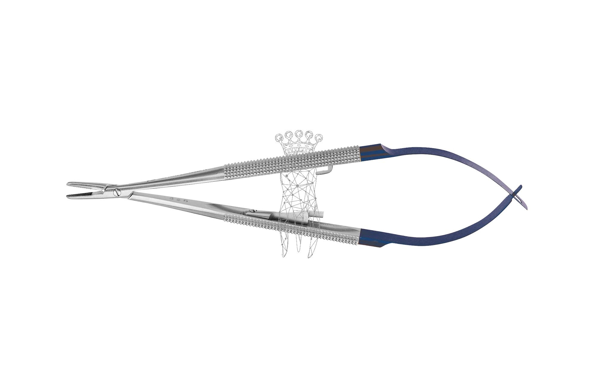 Needleholder Barraquer 14cm RH with round handle