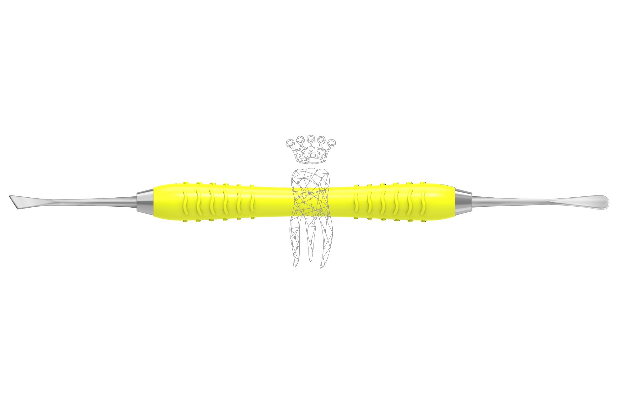 Raspatorium GLICKMAN Colori-Silicon Klinge 4.0mm / Raspa: 4.0mm