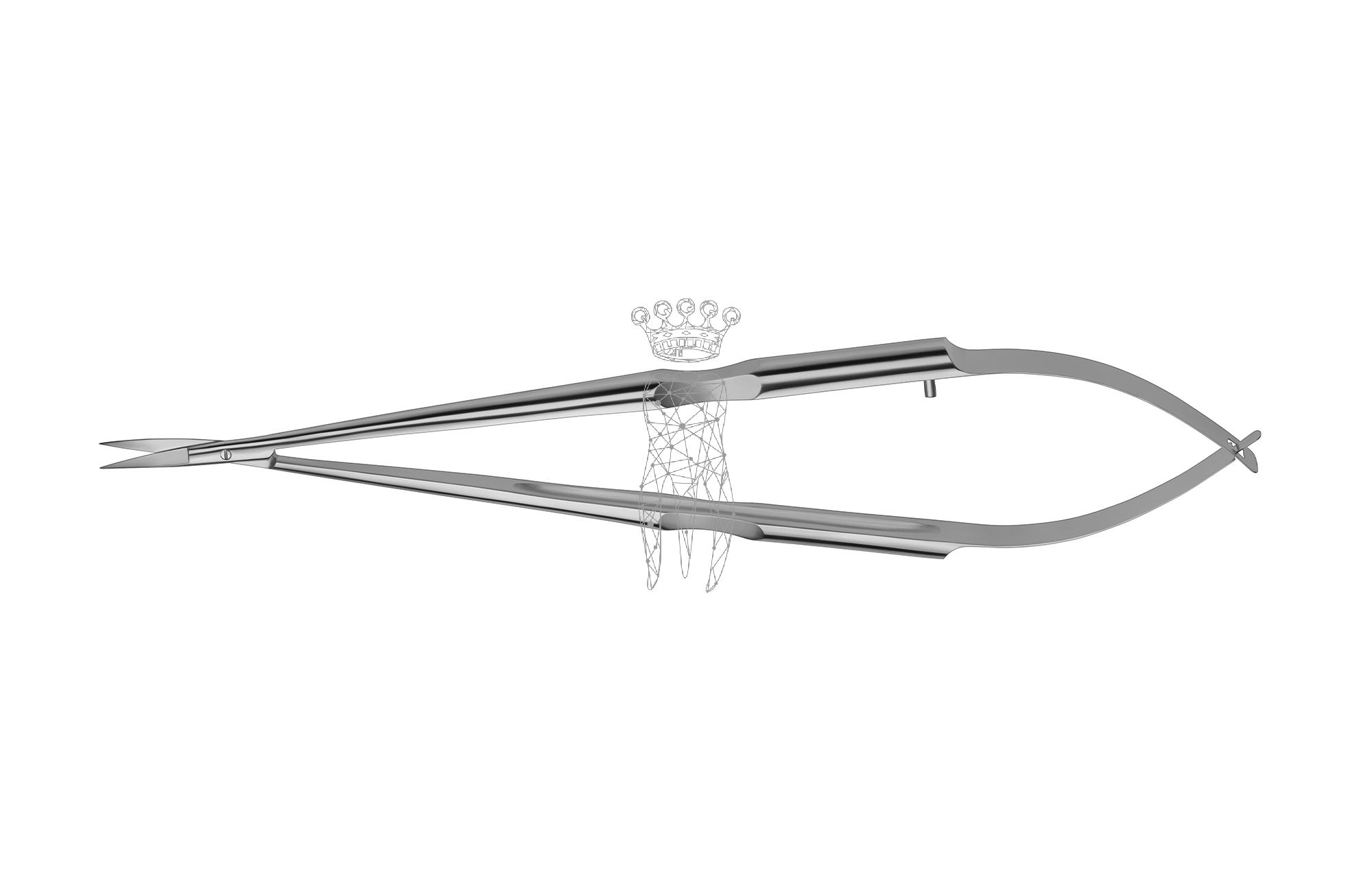 Gum scissors Castroviejo 18.0cm LiquidSteel