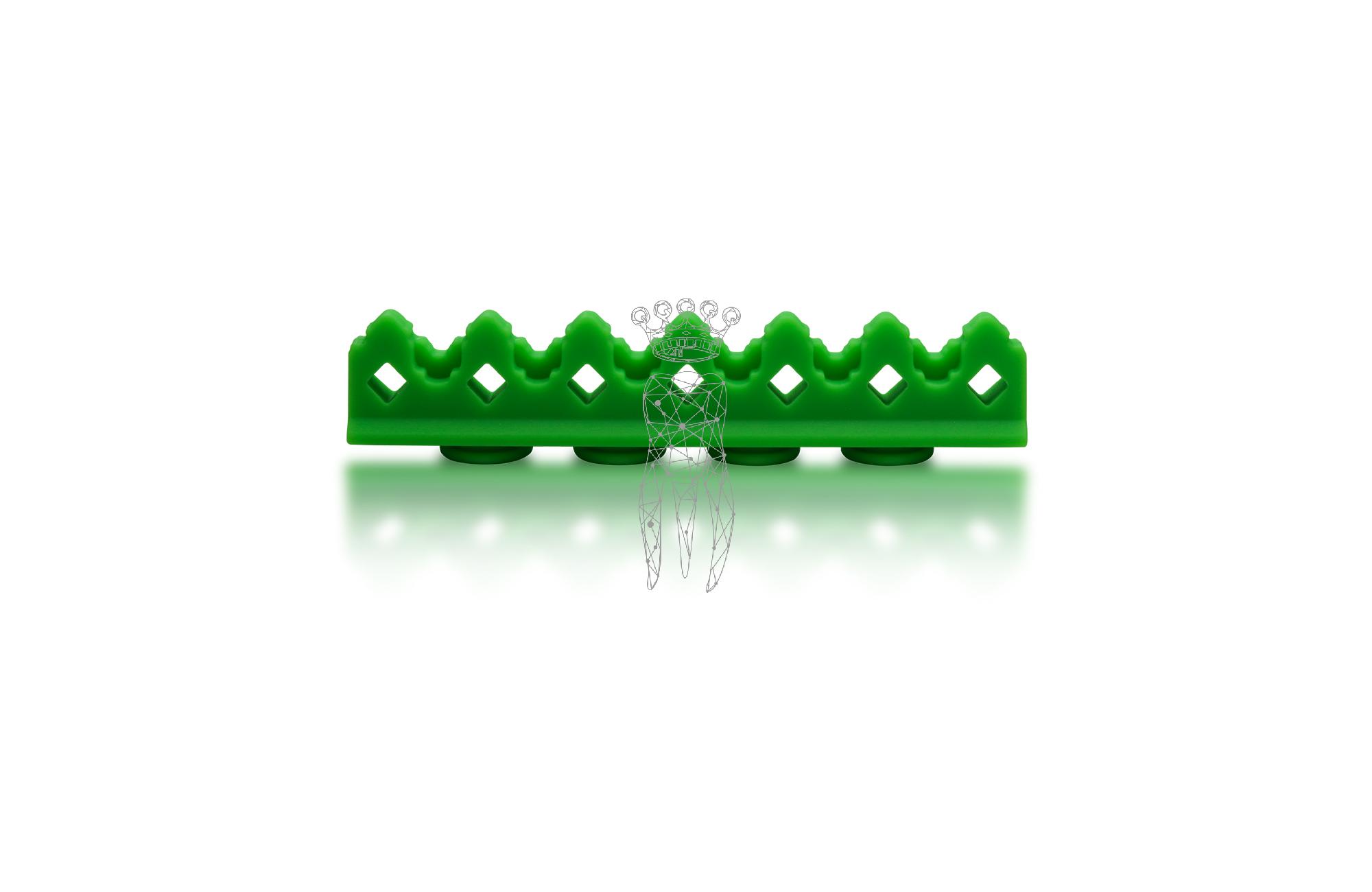Silicon carrier for 3029-S + CLIP-S 6 instruments - green