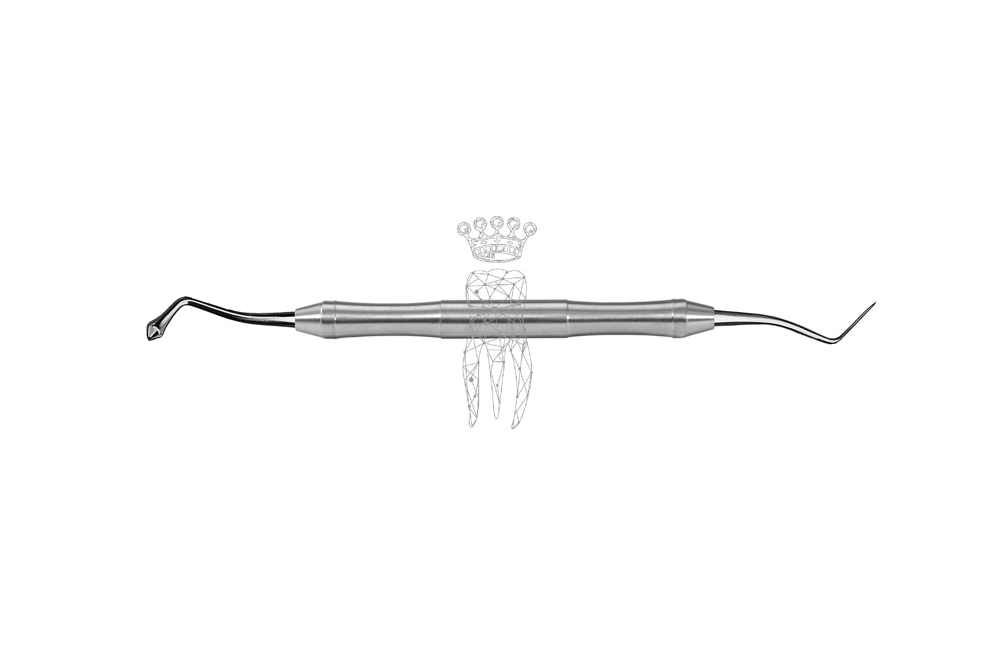 Fissurenzieher eichelform Ø3.4mm+Carver 2.5mm LiquidSteel