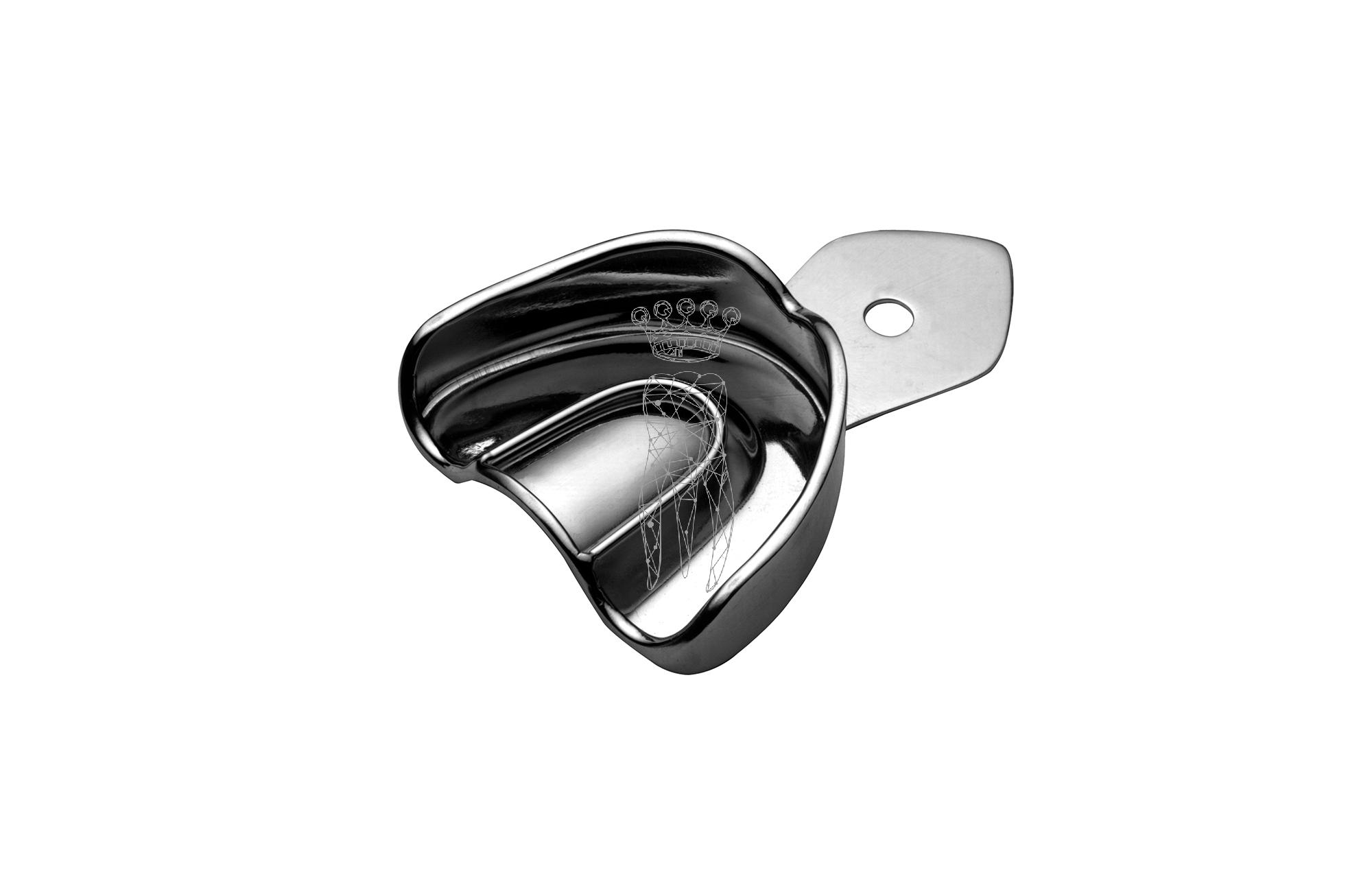 Impression Tray ERGOLOCK for children non-perforated upper-jaw