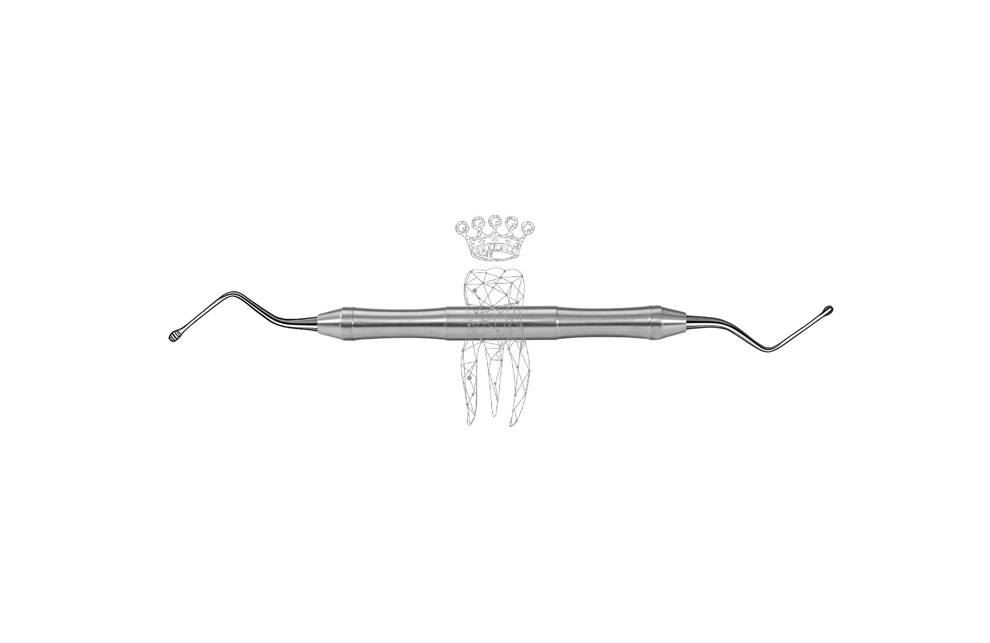 Parodontal-Feile Hirschfeld bucal-lingual LiquidSteel