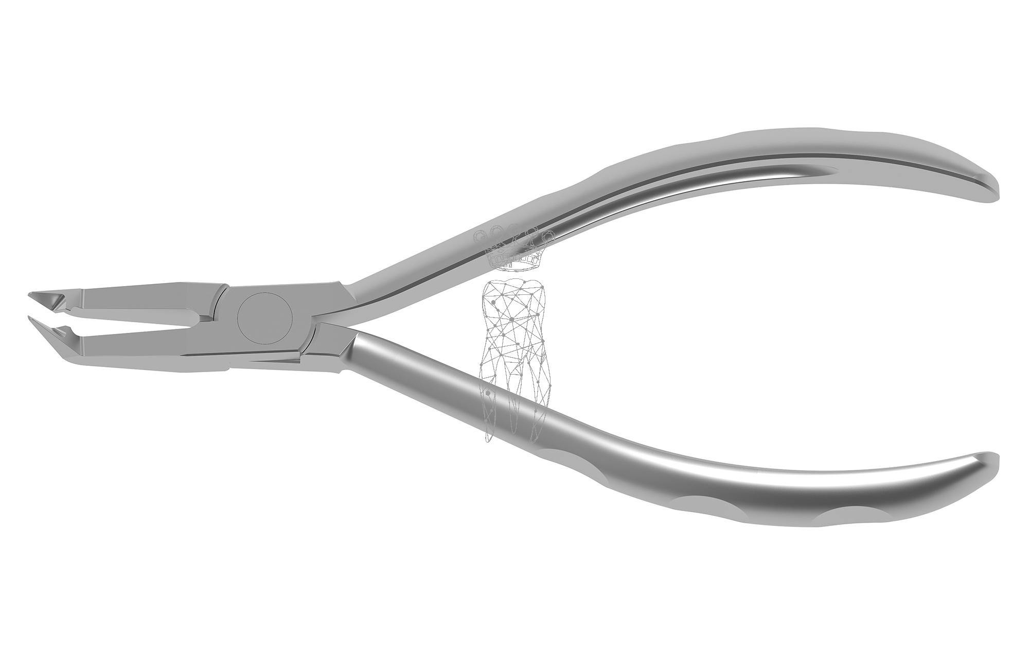 Ligature cutter 40° - Lingual small cutting head - external cutting