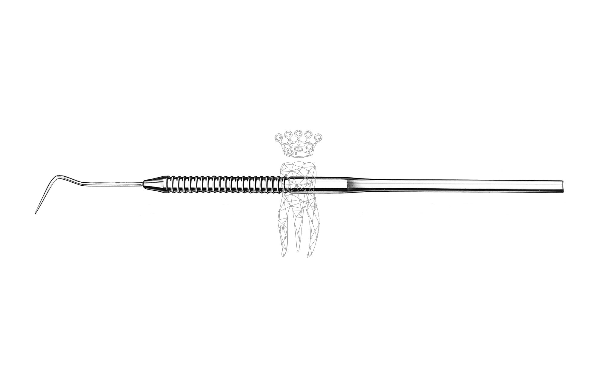 Zahnsonde Standard Rundgriff
