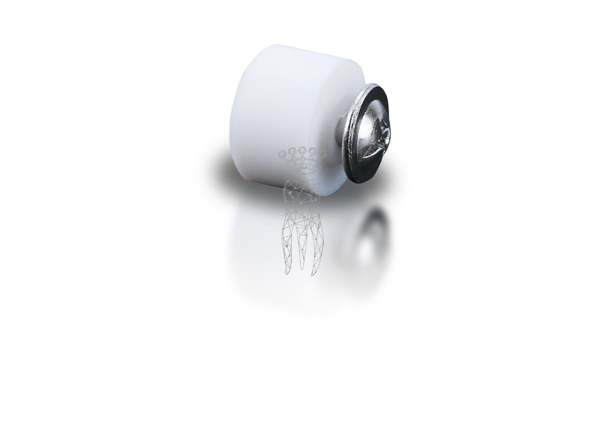 PTFE round block Ø16.7-H11 incl. 1 screw