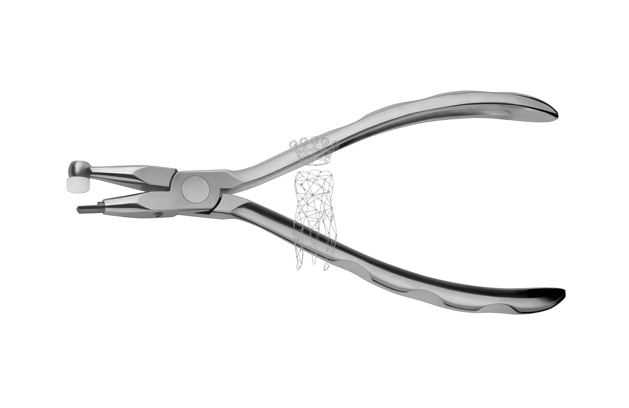Adhesiv Removing pliers 14.5cm double-sided, replaceable blade