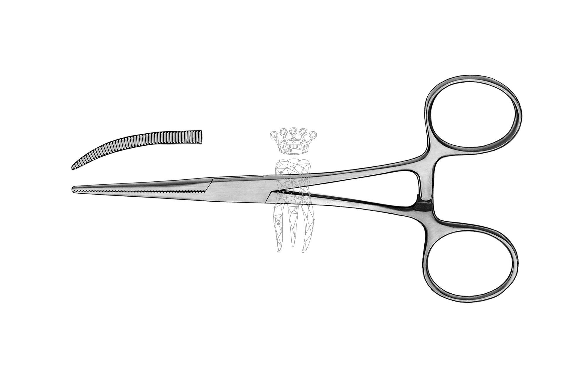 Aterienklemme Pean gebogen14cm