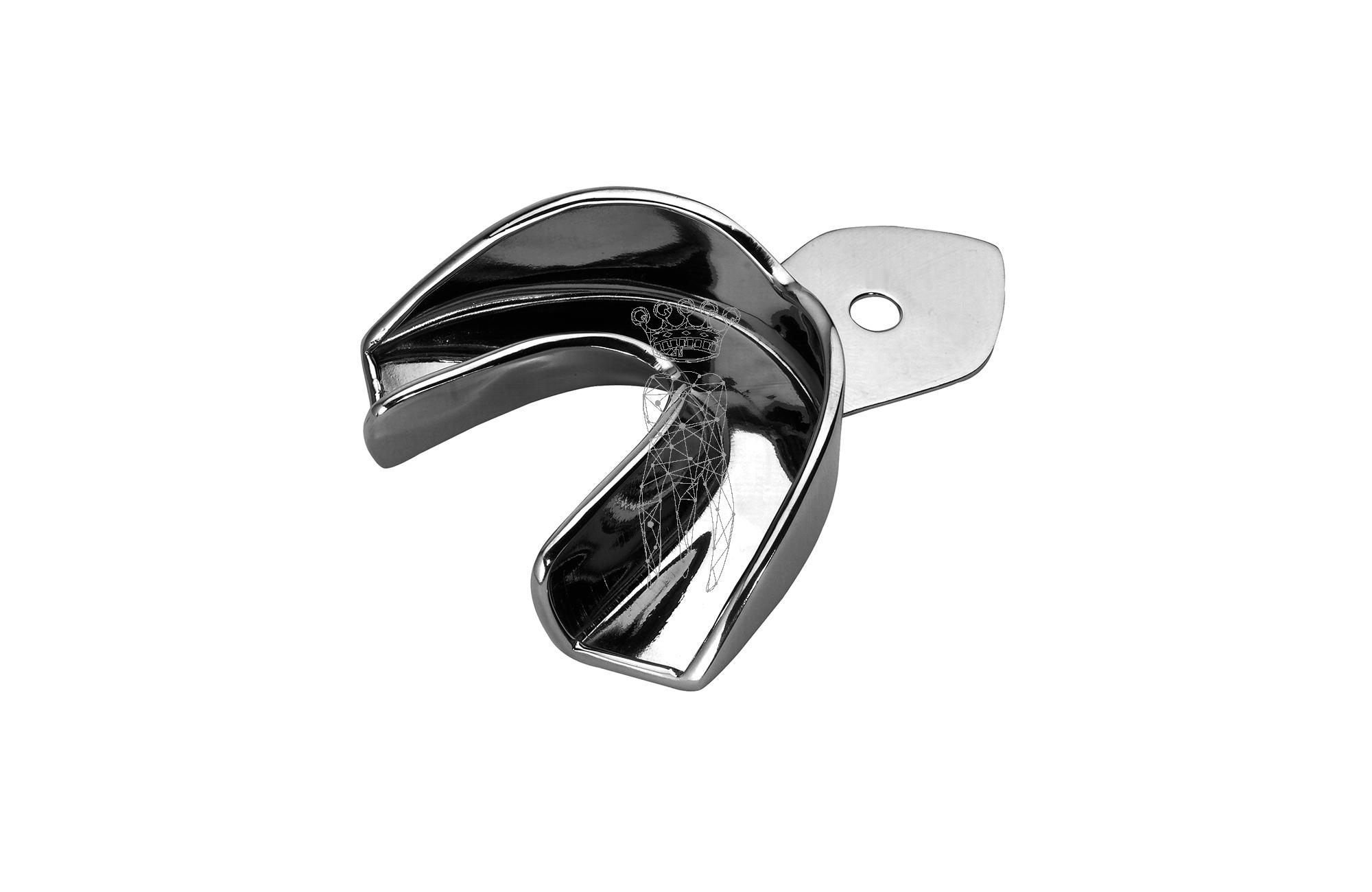 Impression Tray ERGOLOCK for children non-perforated lower-jaw