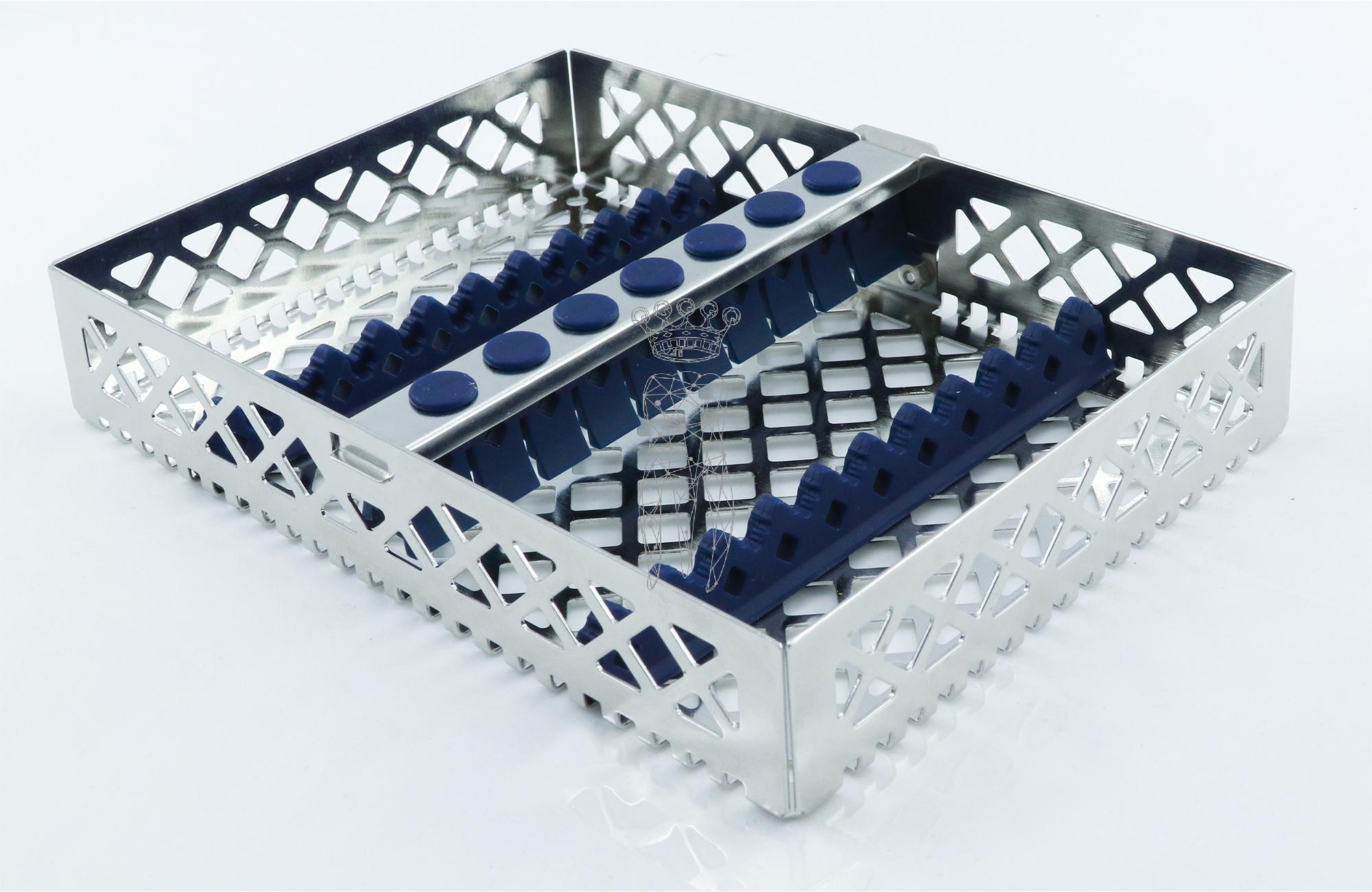 Steri-Wash-Tray blau 190x140x34mm 10 Instrumente - Silikone blau