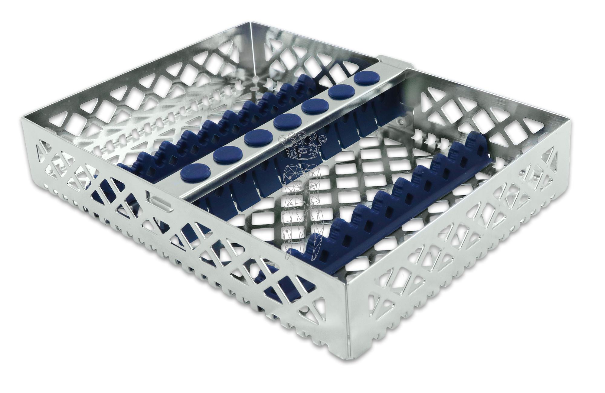 Steri-Wash-Tray blau 190x140x34mm 10 Instrumente - Silikone blau