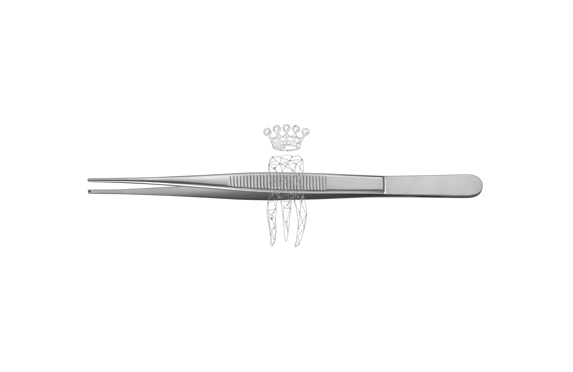 Surgical tweezers 16cm delicate