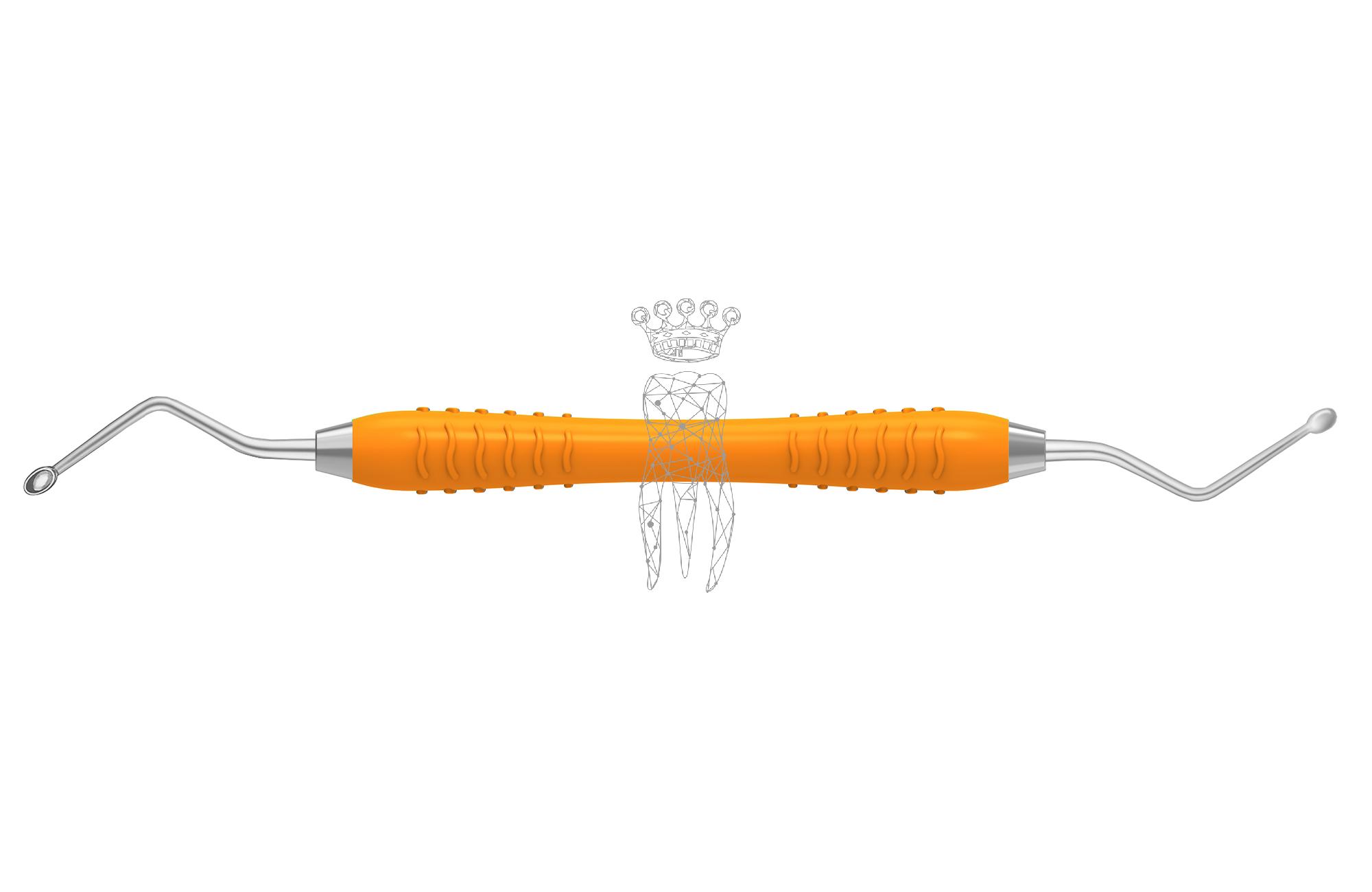 Scharfer Löffel Hemingway oval 2.8/4.5mm Colori-Silicon