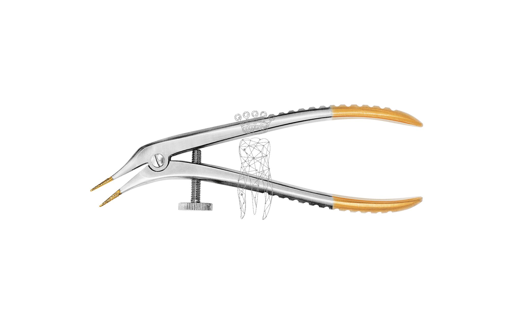 Telescopic Crown pliers BÖHM 12.5cm fine fine diamond tips