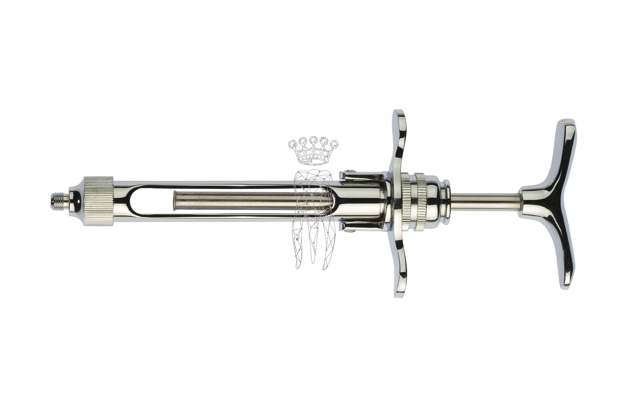 Cartridge syringe 1.8ml metric thread - with self aspiration