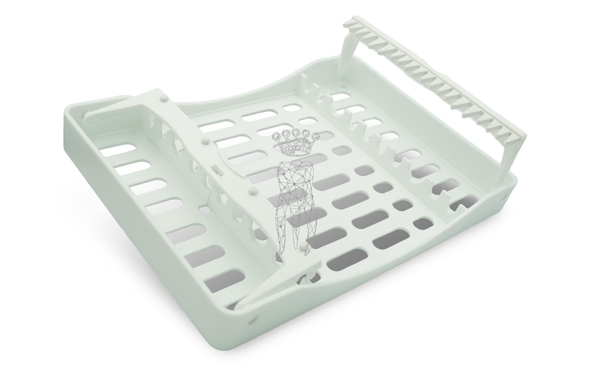SteriWashTray weiß 10 Instrumente 208 x 148 x 26mm