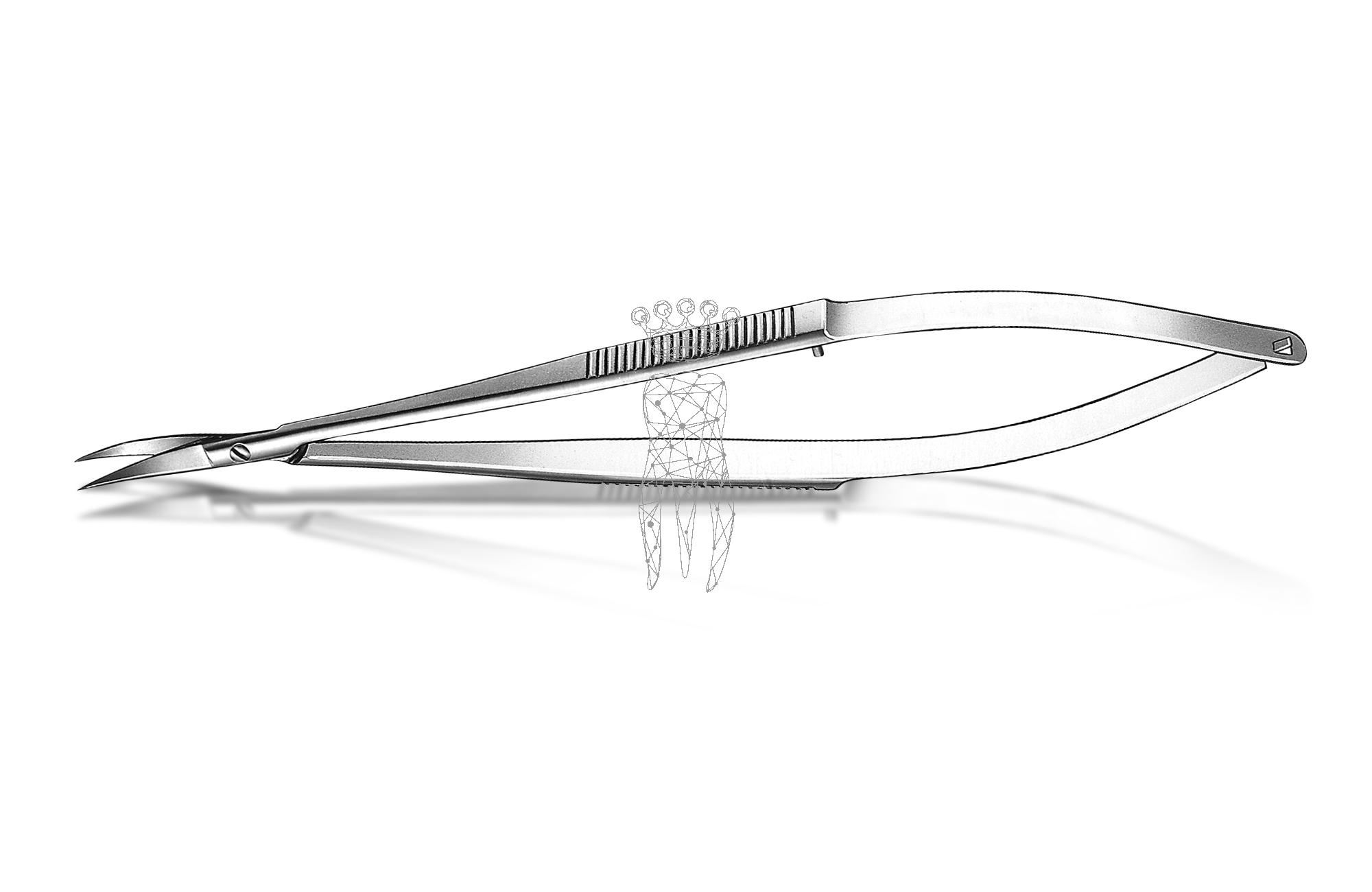 Gum scissors Castroviejo 15.0cm