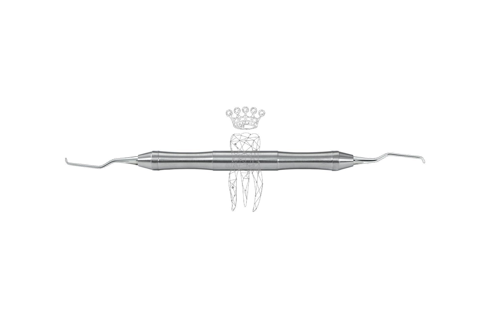 Kürette Gracey Micro-Mini-Five LiquidSteel - Griff 9.5mm hohl leicht