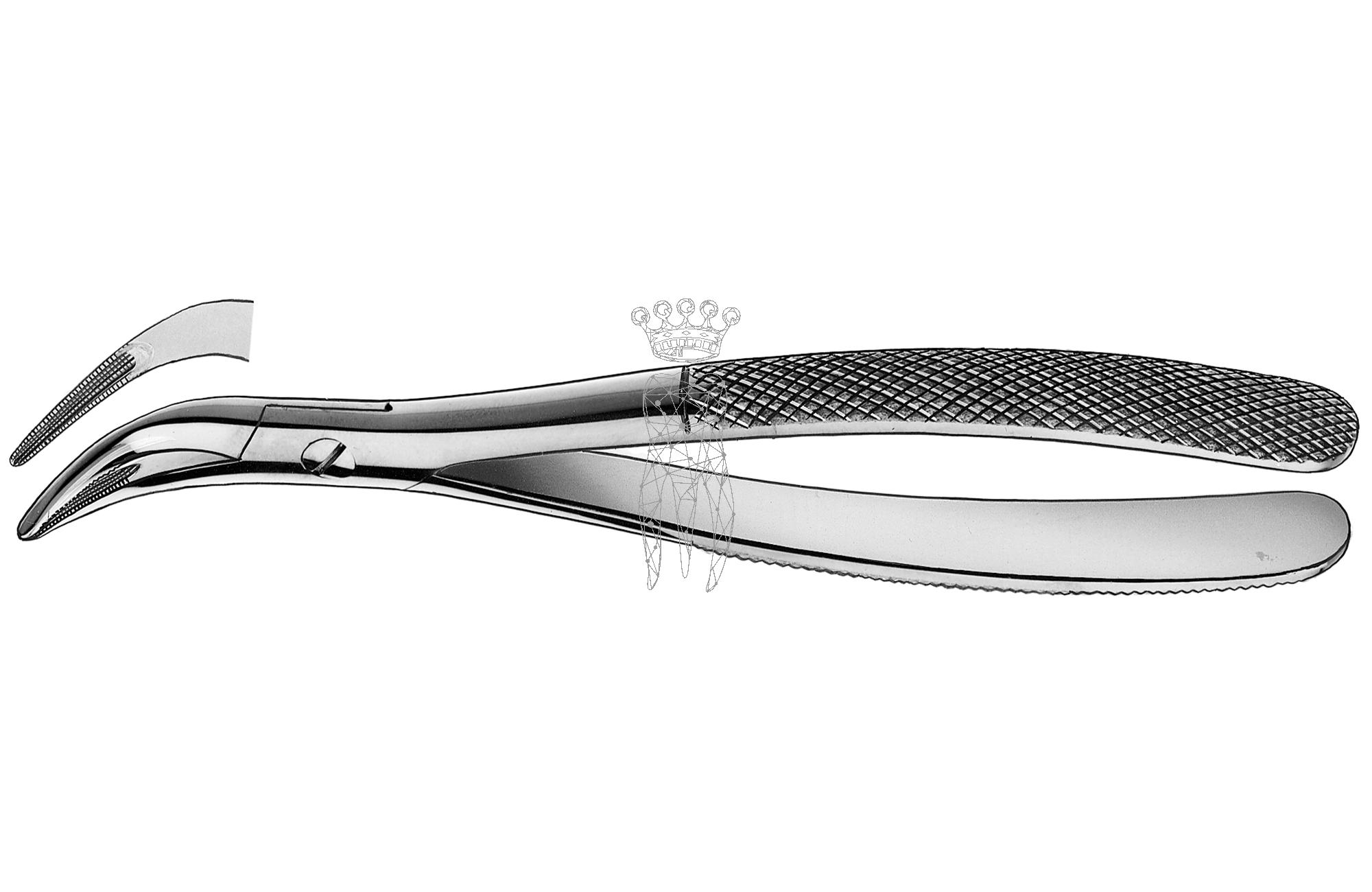 Root fragment forceps Witzel Lower-Jaw