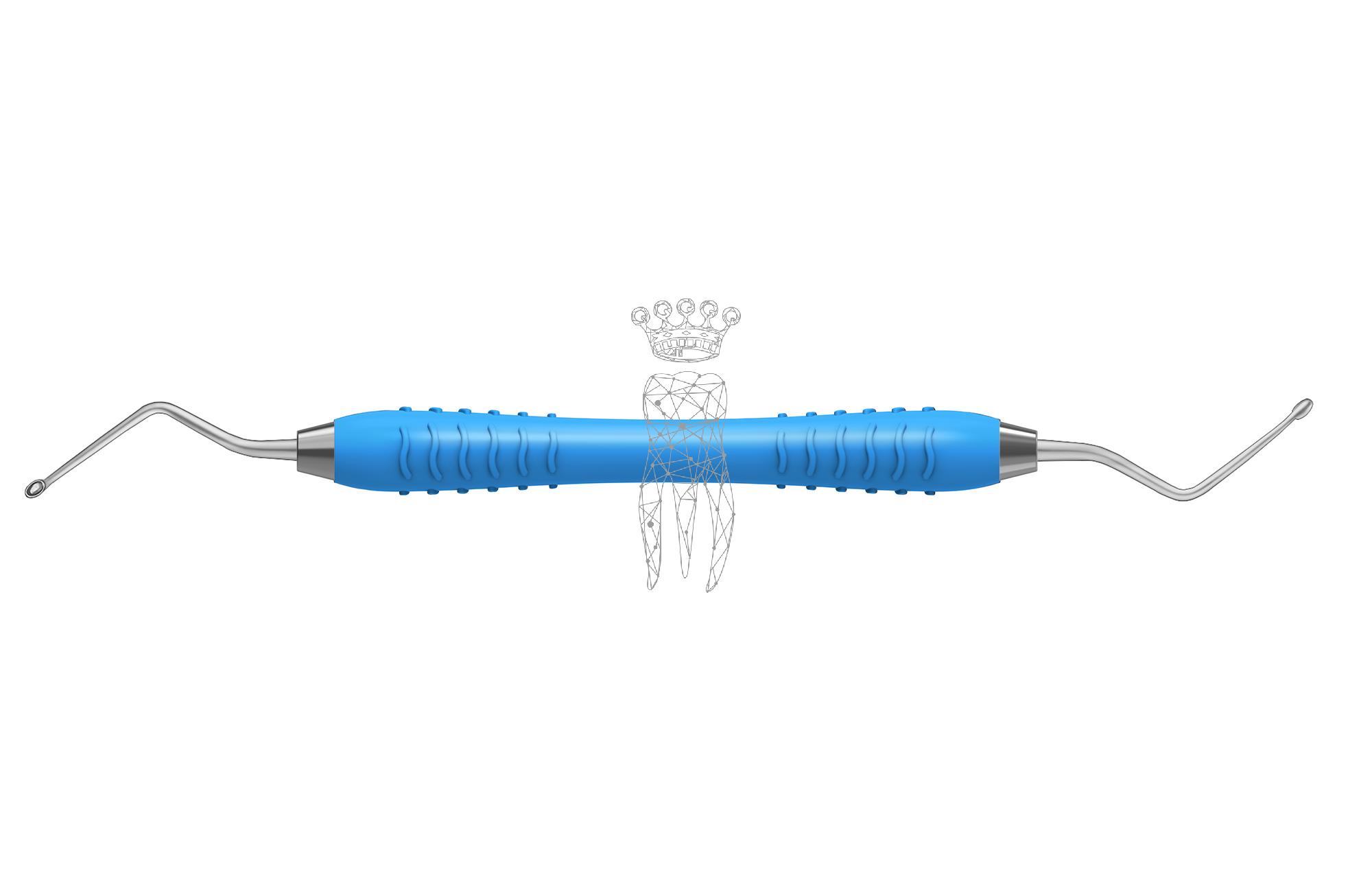Scharfer Löffel Hemingway oval 2.0/3.0mm Colori-Silicon