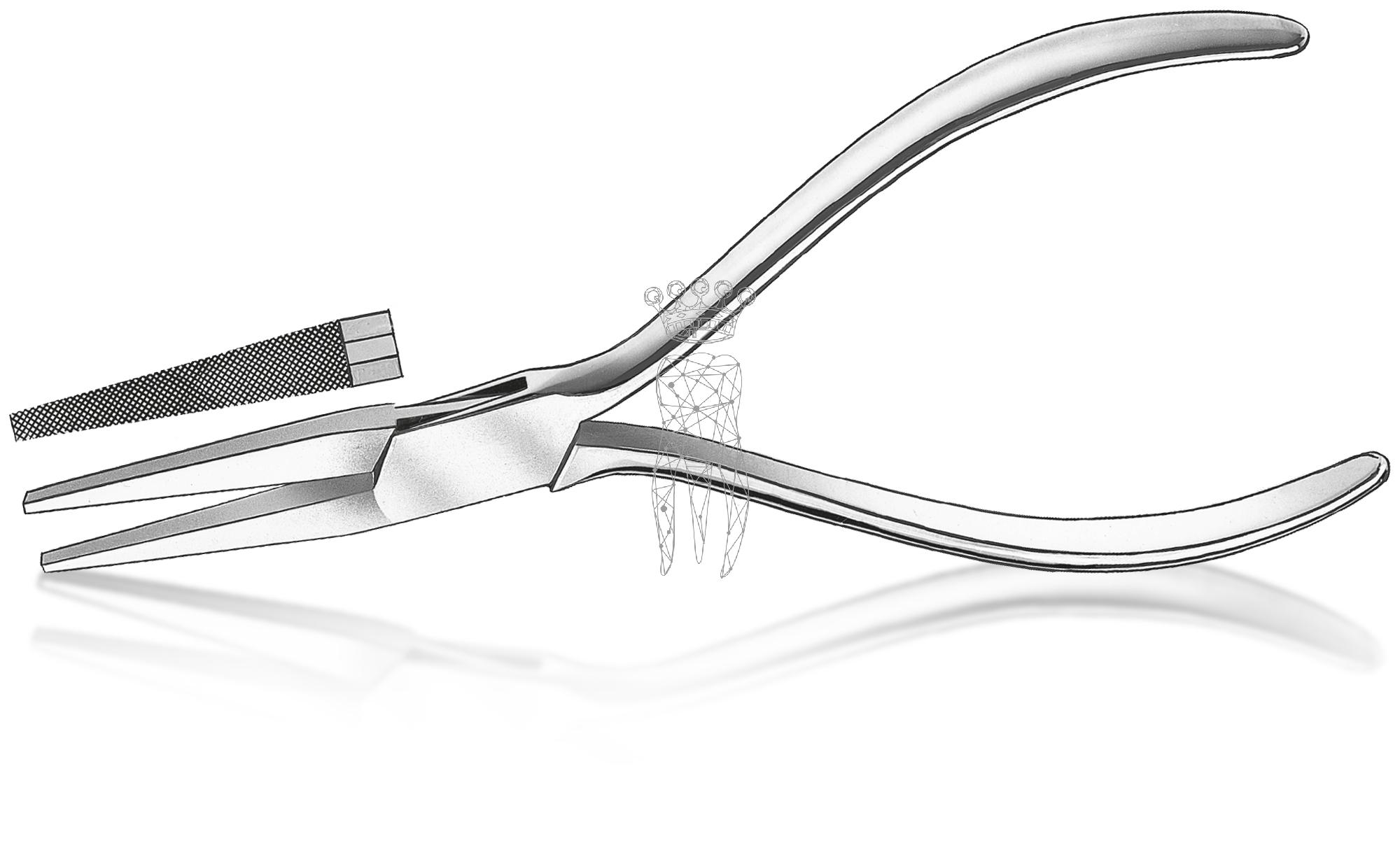 Flachzange, gerieft RS