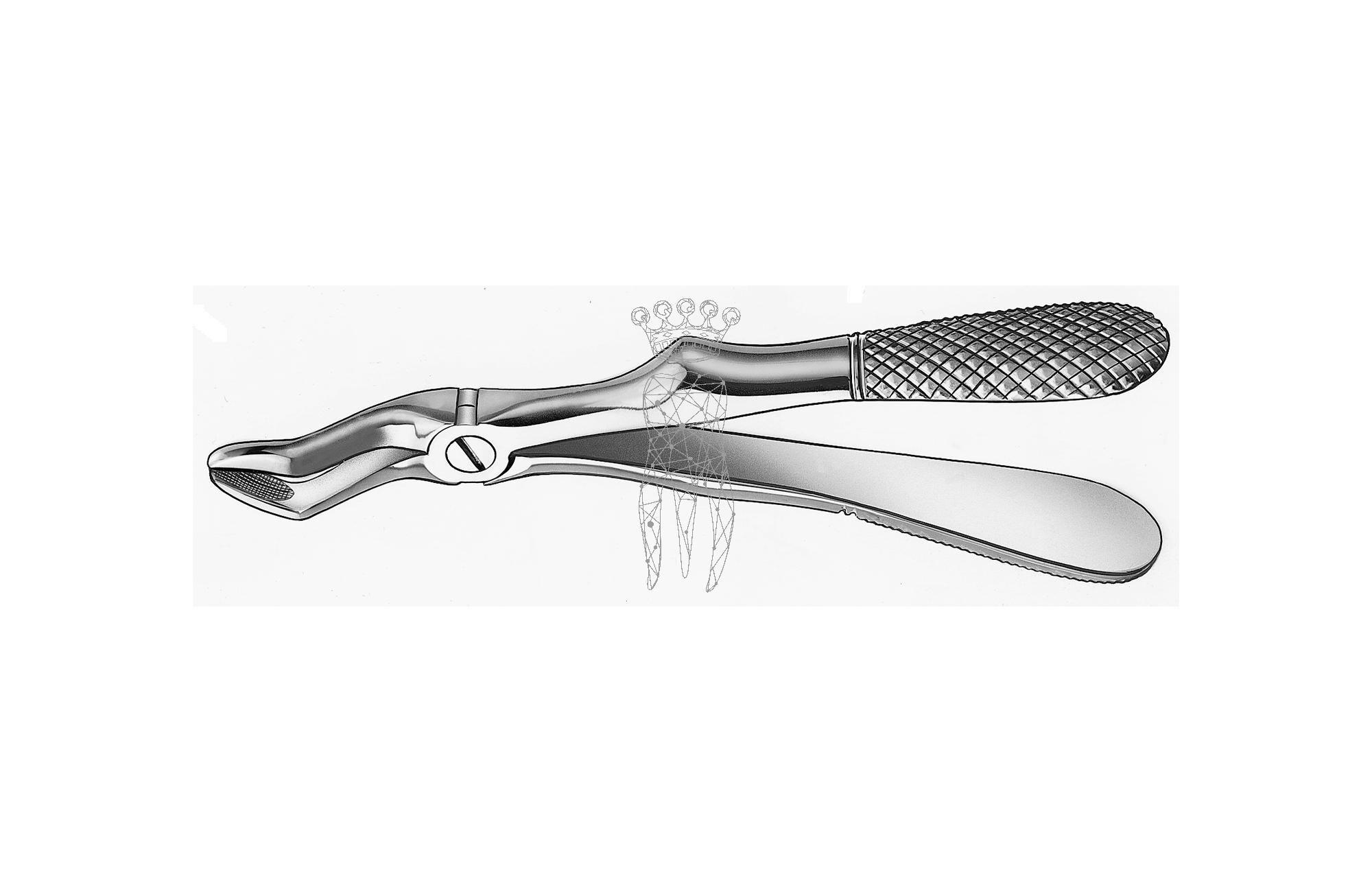 Children extracting forceps frictiongrip Upper-Jaw roots