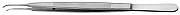 MIKRO-Pinzette 0,8 mm gebogen