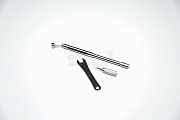 Scalpel blade holder with movable head (L-Key+Spanner)