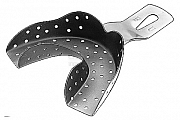 Impression tray Ehricke perforated lower jaw