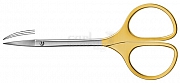 Gum scissors curved 13cm LiquidSteel Design - TC