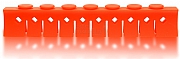 Silikon Niederhalter 3029-L+M 10 Instrumente - orange