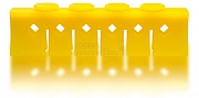 Silikon Niederhalter 3029-S + CLIP - 6 Instrumente - gelb