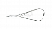Needle holder for ligatures lingual - fine tips - curved